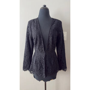Women's cupcakes and cashmere Black Lace Blazer S